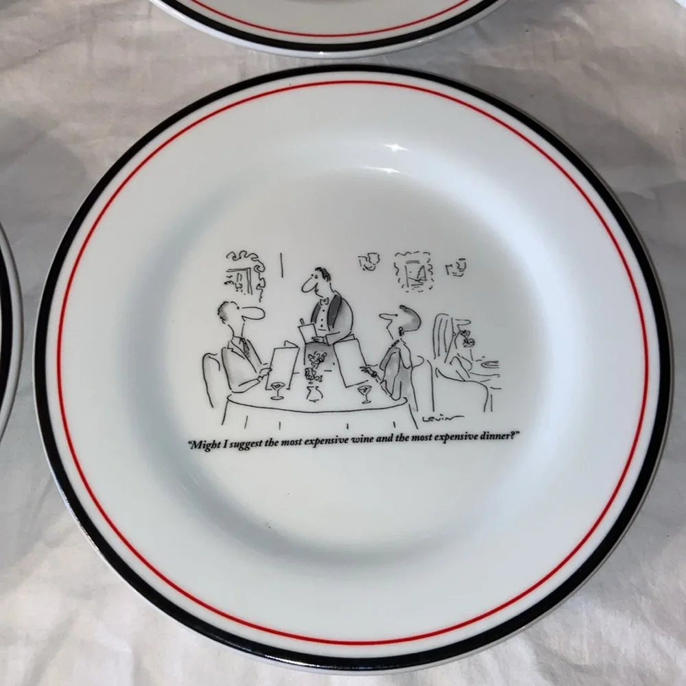 NWOB RESTORATION HARDWARE The New Yorker Small Dessert Cheese Plates